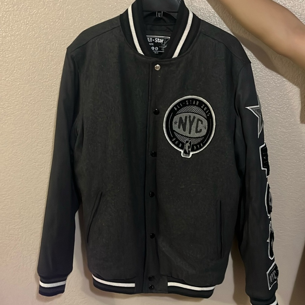 NBA All star BKN-NYK Men’s Large Varsity/ Bomber Jacket